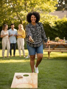 Time & Tru Black Floral Tiered Blouse – Size 20 (XXL)